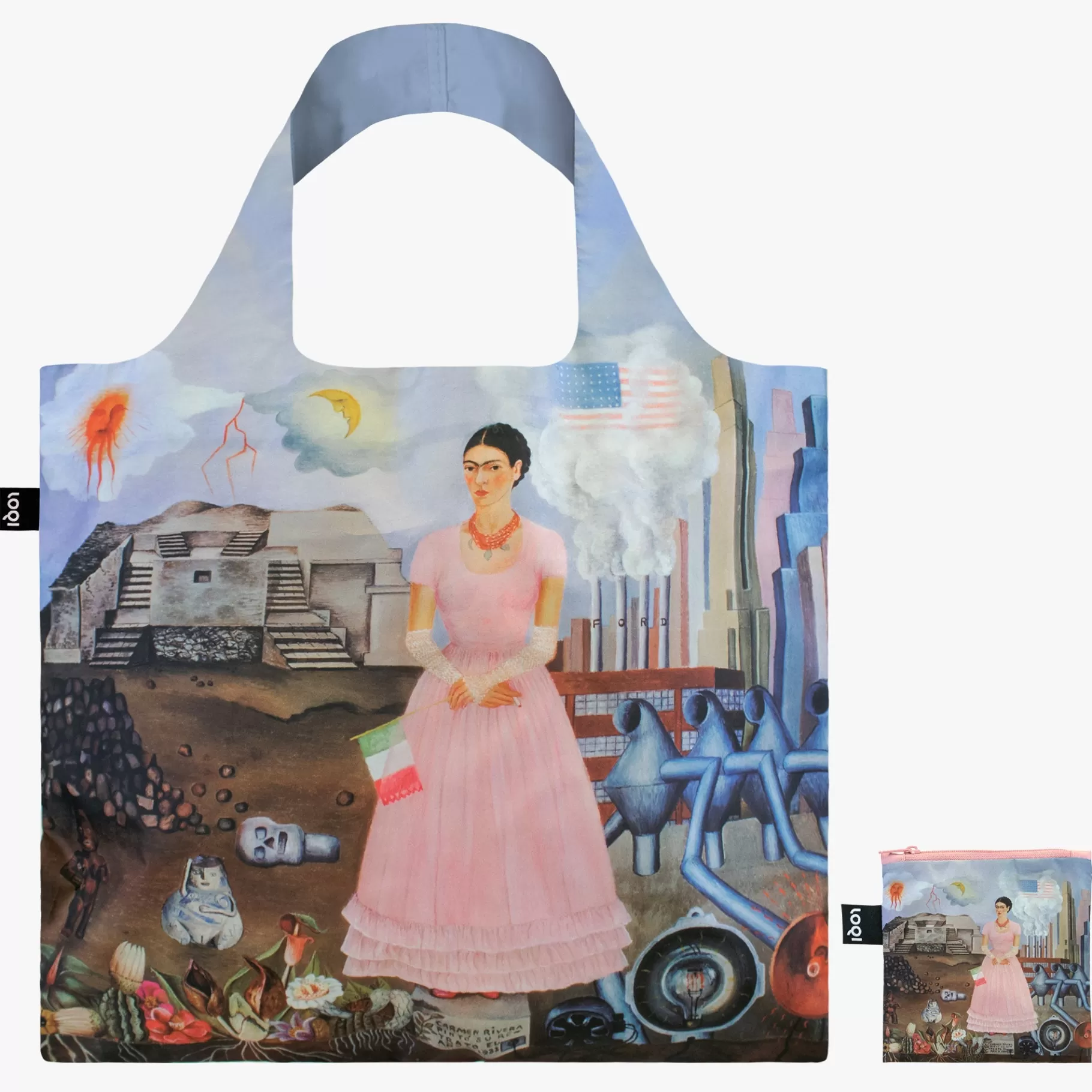 LOQI FRIDA KAHLO Autoportrait à la limite du possible Sac recyclé* Sacs
