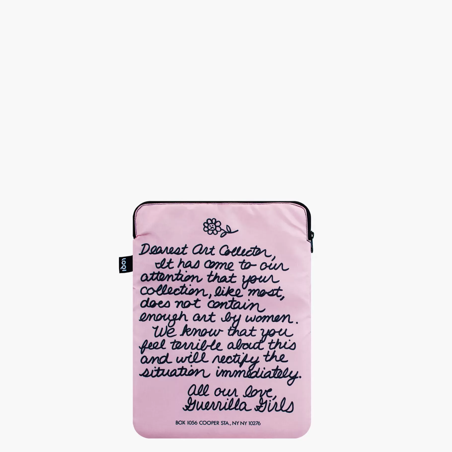 LOQI GUERRILLA GIRLS Chère collectionneuse d'art Pochette recyclée pour ordinateur portable* Housses Pour Ordinateurs Portables