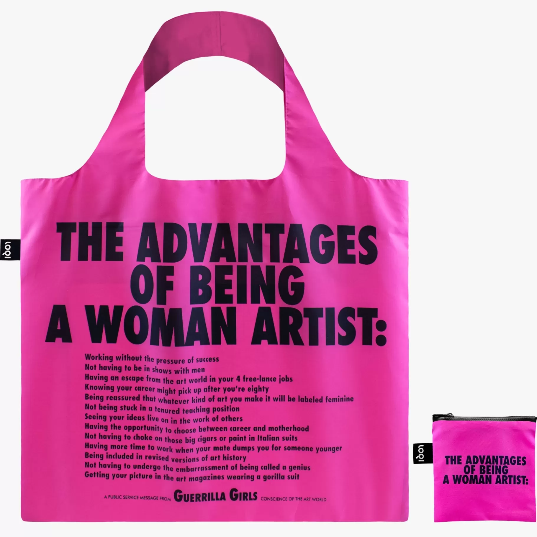 LOQI GUERRILLA GIRLS Les avantages d'être une femme artiste Sac recyclé* Sacs