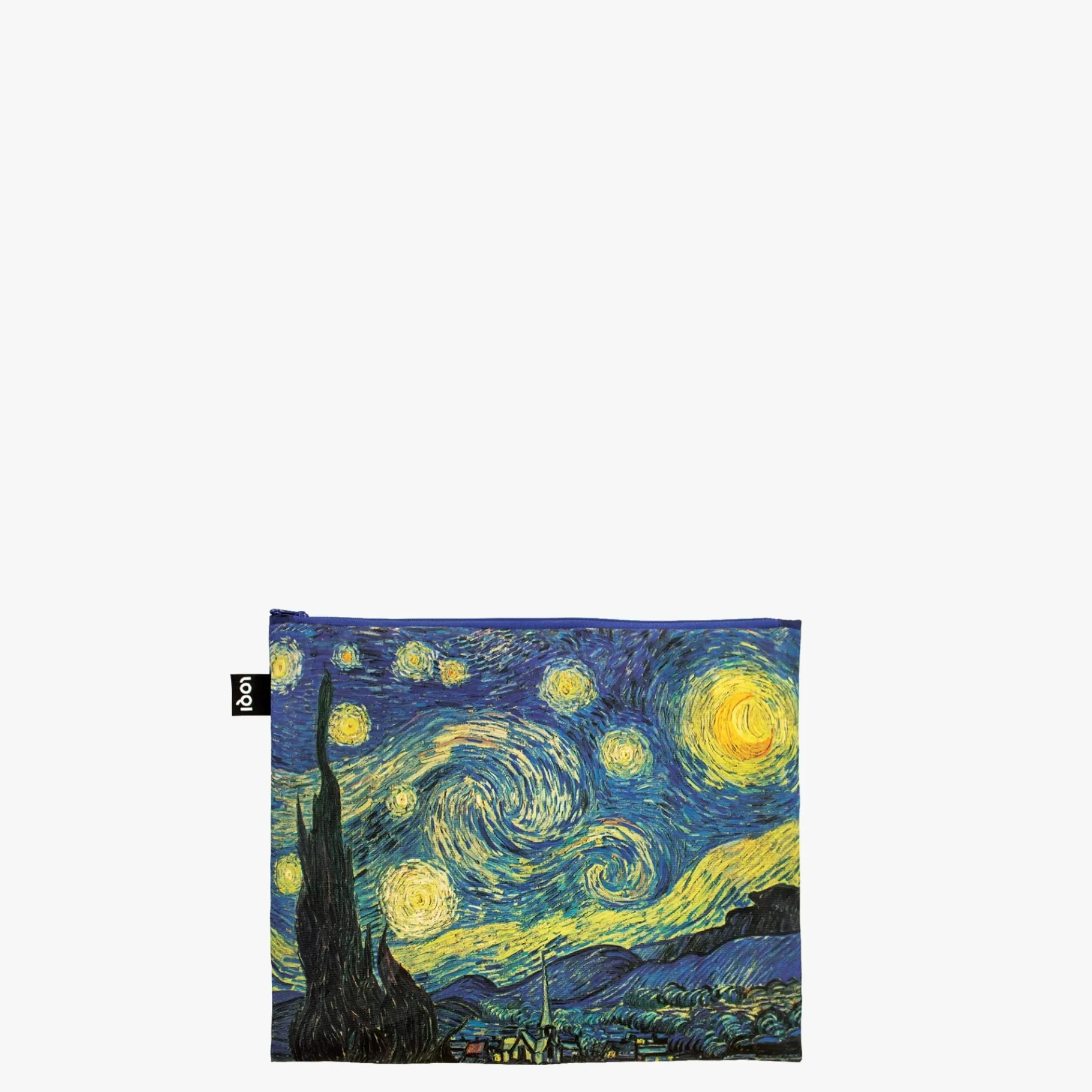 vincent_van_gogh_nuit_toile_champ_de_bl_iris_pochettes_zippes_recycles_2.webp LOQI VINCENT VAN GOGH Nuit étoilée, champ de blé, iris Pochettes zippées recyclées* Poches Zippées